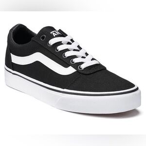 Vans® Ward Women's Black and White Casual Sneakers Size 10